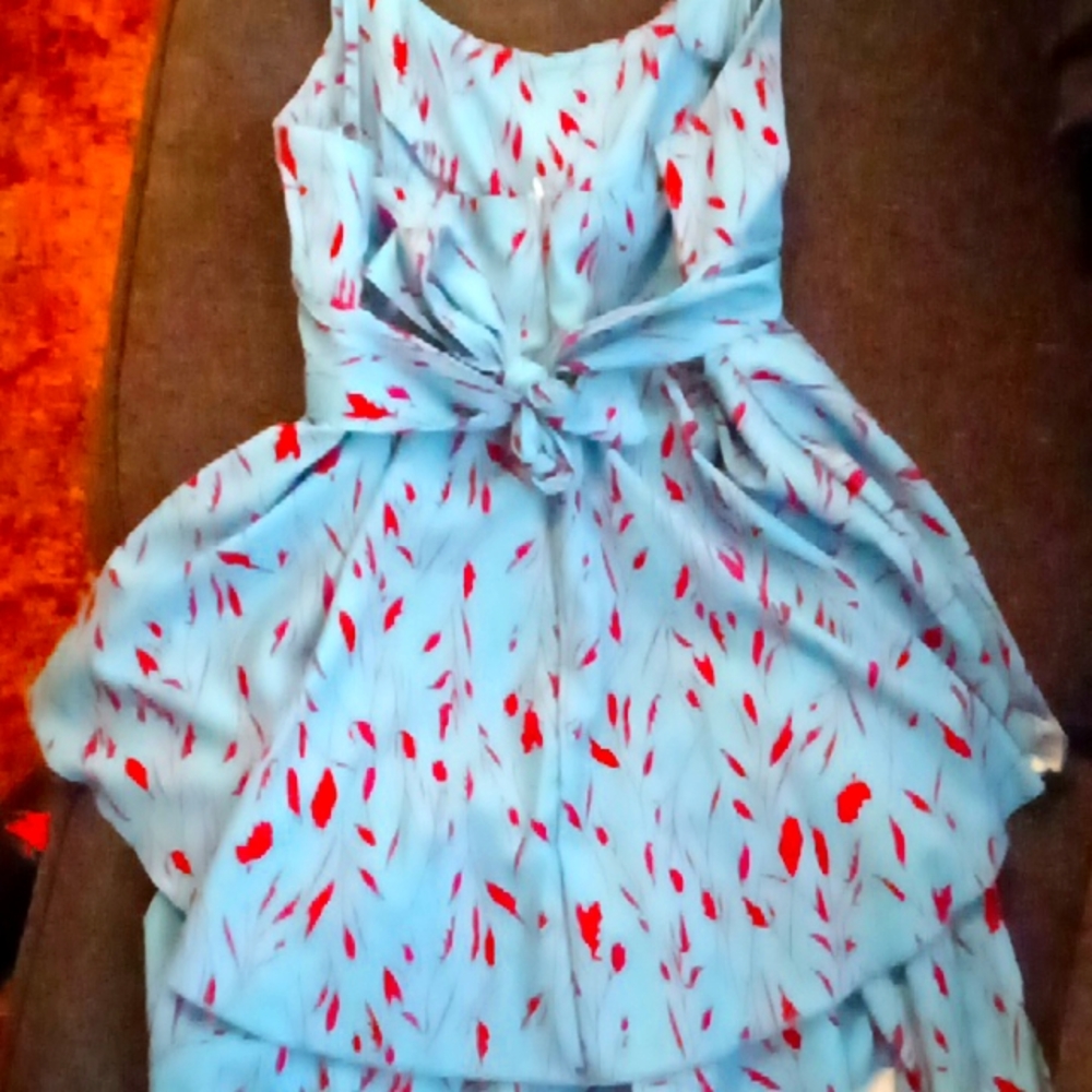 Blue with red romper women's size medium.